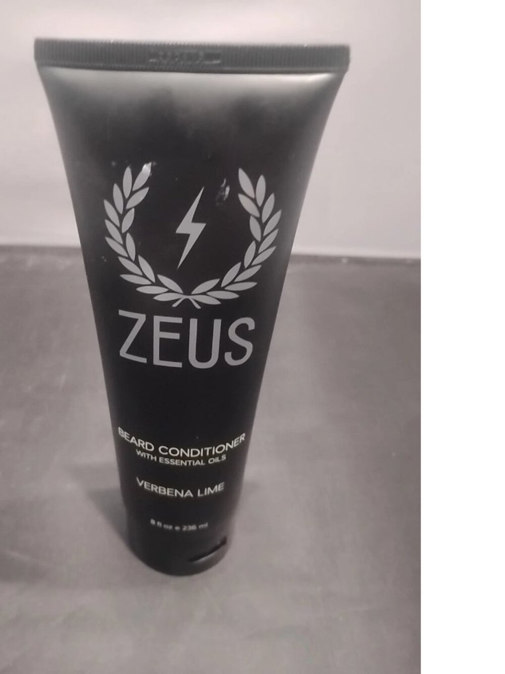 Zeus Beard Conditioner Verbena Lime 8 fl oz Softens Tames Calming Sooths Natural